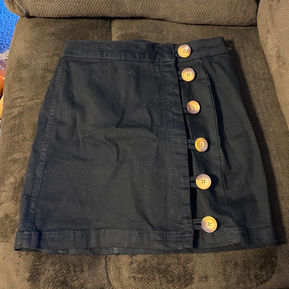 Women’s Free People Button Down Denim Mini Skirt